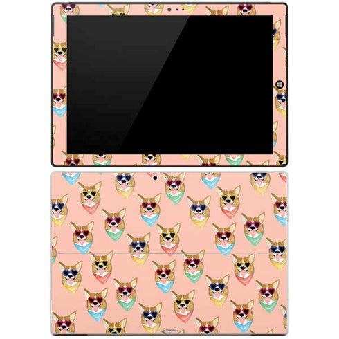 Bouffants and Broken Hearts Corgi Love Surface Pro 3 Skin